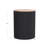 Solid Wood and Rattan End Table