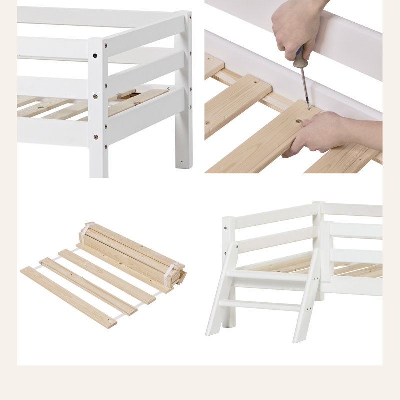 Eco Dream European Toddler (70 X 160cm) Mid Sleepers with Built-in Ladder Included