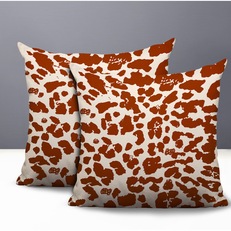 Coussin intérieur / extérieur Lexy, 18x18, Burnt Orange