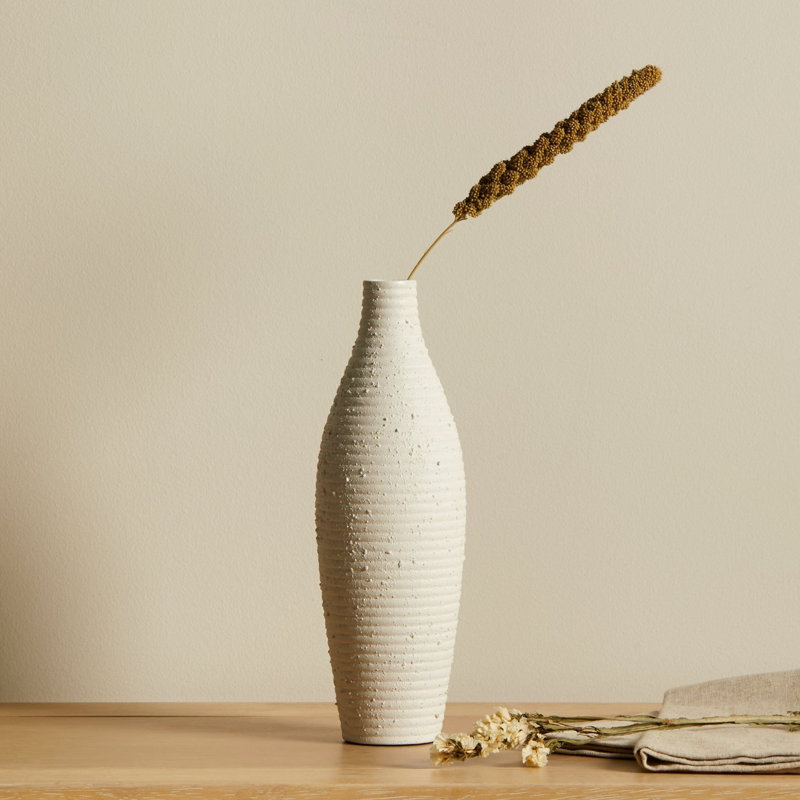 Daryian Ceramic Table Vase, 45cm H x 8cm W x 8cm D