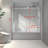 6063 Chrome Frameless One Fixed And One Shifted Shower Door, 70MM 304 Stainless Steel Large Pulleys With Adjustable Soft Closing Function,With Nano Easy Cleaning And Stick Explosion-Proof Menbrance-119845657