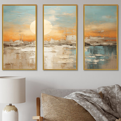 Pohl - Coastal Sunset Wall Art Set