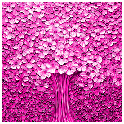 Pink Floral Tree Comforter