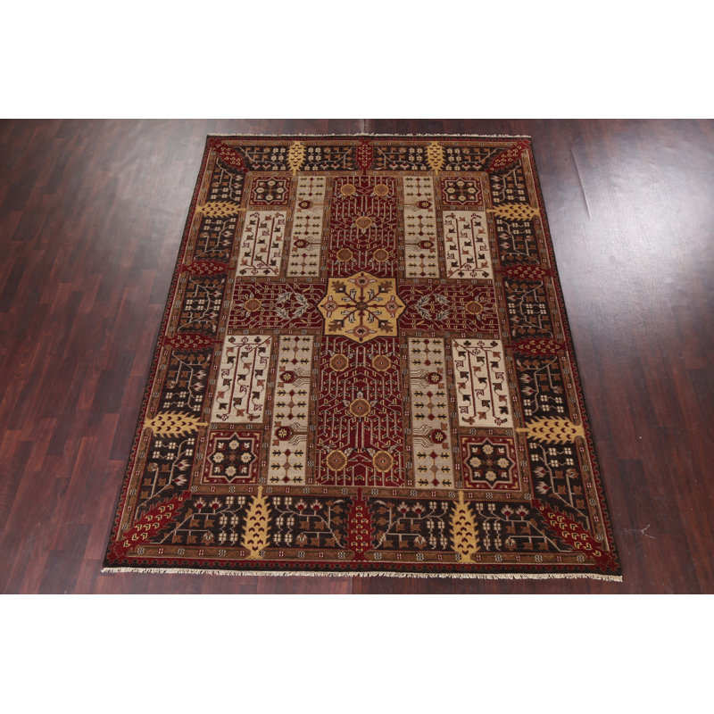 Geometric Wool Agra Handmade Area Rug 8x10