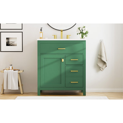 Meuble-lavabo élégant avec rangement spacieux et caractéristiques haut de gamme