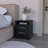 Nightstand Cartiz, Two Drawers, Black Wengue Finish-101094920