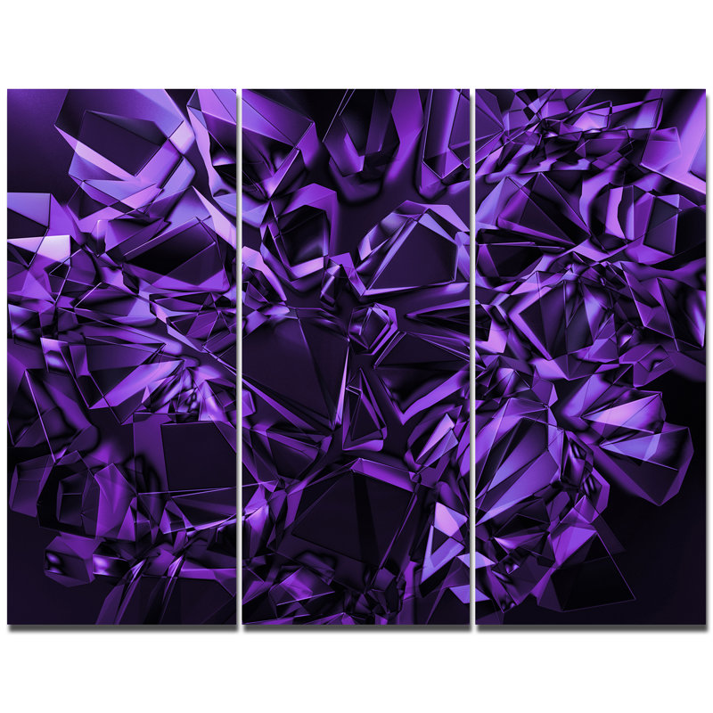 « purple crystal texture design », impression à multiples images sur toile
