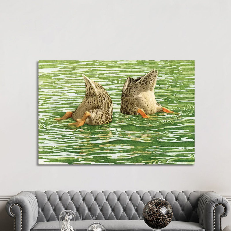 Bottoms up 1 Piece Painting on Canvas, 101.6cm H x 152.4cm W x 3.81cm D, Wrapped Canvas