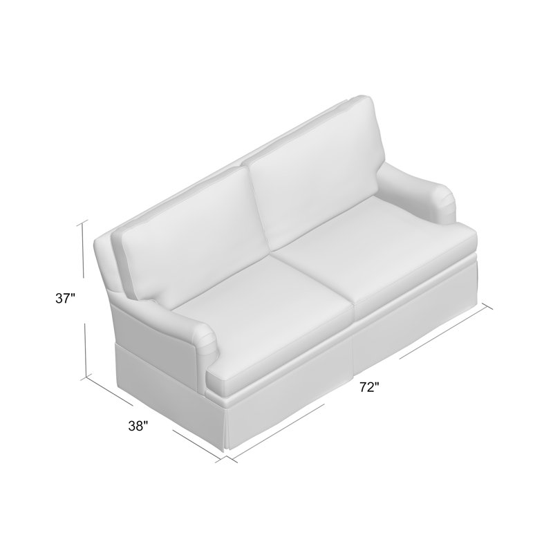 London Sofa, 72" W, Flannery Marine