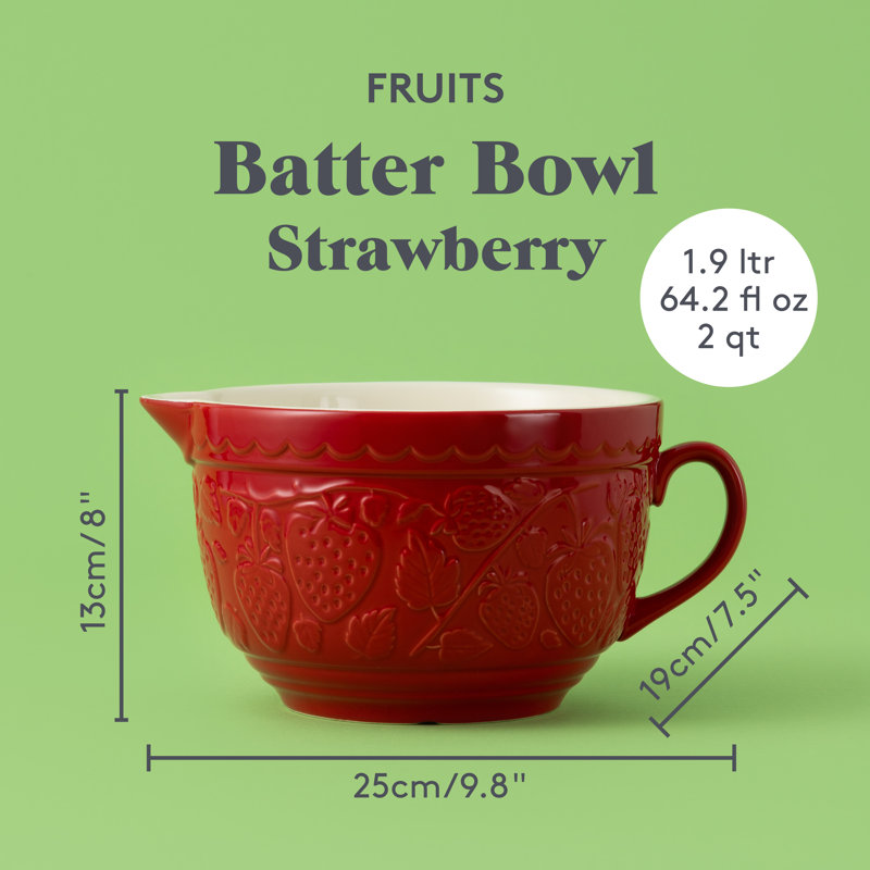 Mason Cash Strawberry Batter Bowl