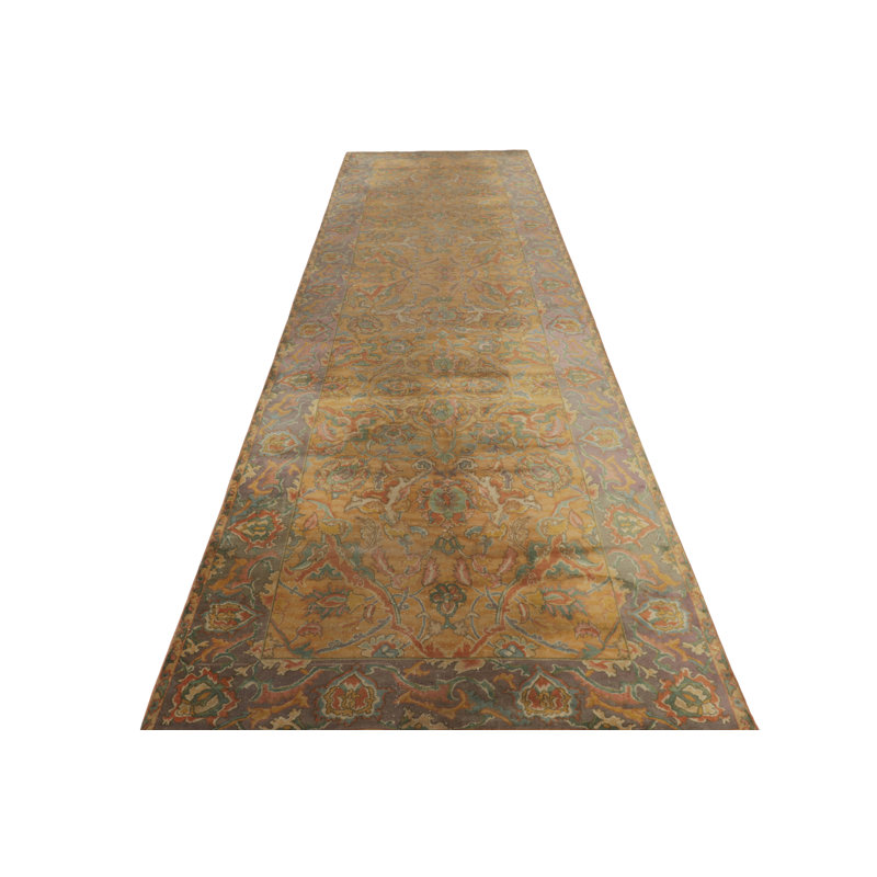 Antique One-of-a-Kind 4'7X16'3 Hand Knotted Area Rug