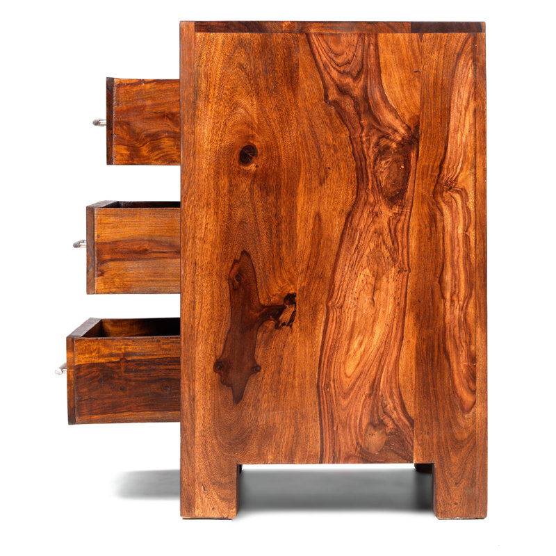 Kimberly 50cm W Solid Wood Bedside Table