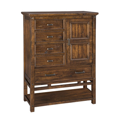 Wolf Creek Chest 5 Drawers WDoor