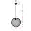 Luminaire suspendu sphère 1 lumière Paxton-32007502