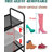 32'' Wide 3-Tier Metal Mesh Shoe Rack for Closet, Stackable and Adjustable, Good for High Heels-1156727743