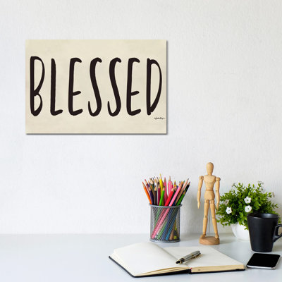 Blessed 1 Piece Wall Art on Canvas