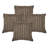 Decorative Compression Light Brown Faux Rabbit Fur Flannel Square Throw Pillow Covers With Inserts-4448260