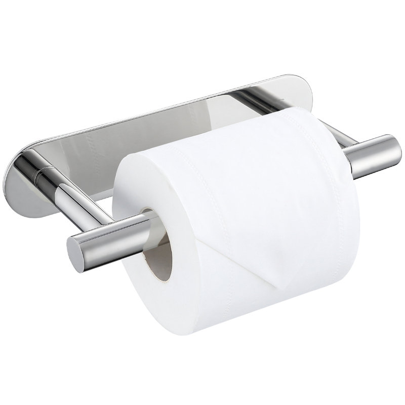 Wall Mounted Toilet Paper Holder, Polished Chrome