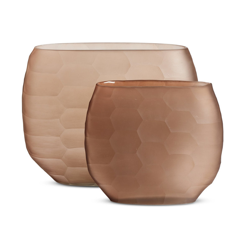 Textured Glass Table Vase