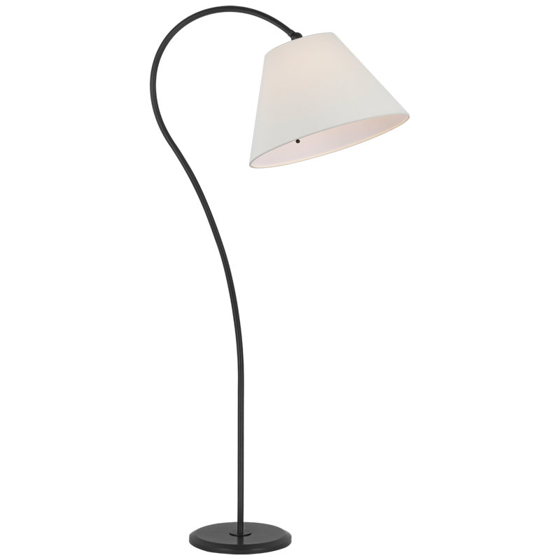 Dume Arched Floor Lamp, Aged Iron