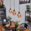 Aidenn 1 - Light Amber Dome Pendant-705902148