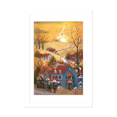 Witch House - reproduction d'art murale - papier d'art encadré