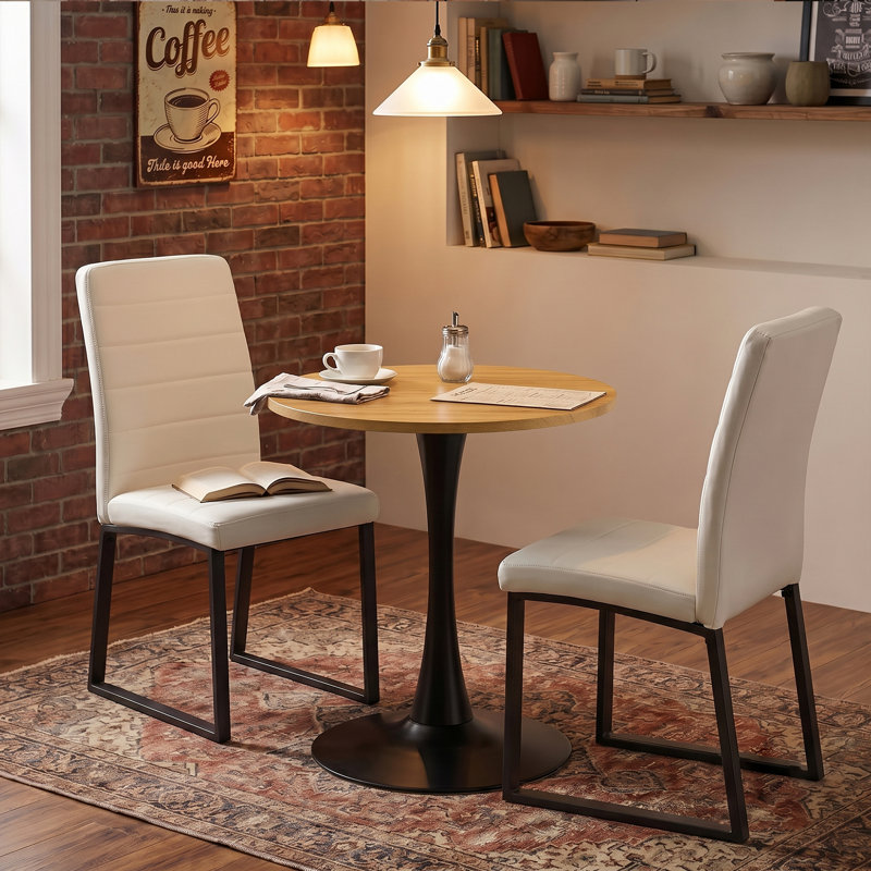 Coffee Table, Black,White,Wood / Black
