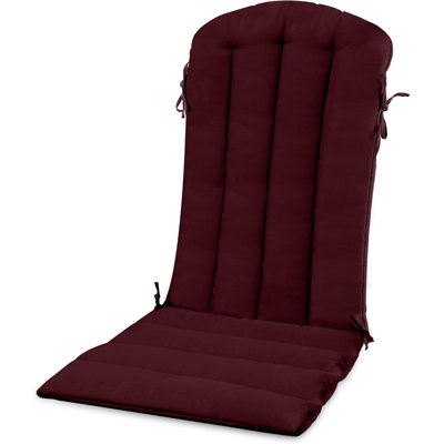 Coussins de chaise d'extérieur pour patio 19,7 x 18,9 po, 1,5 po d'épaisseur avec attaches, coussins de chaise berçante Adirondack gris résistant à l'eau et à la décoloration