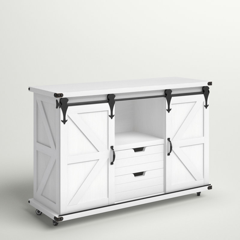 Armoire d'appoint à deux tiroirs et à deux portes Howden, Blanc