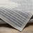 Calliah Striped Polypropylene Area Rug in Blue/Cream-1638049956