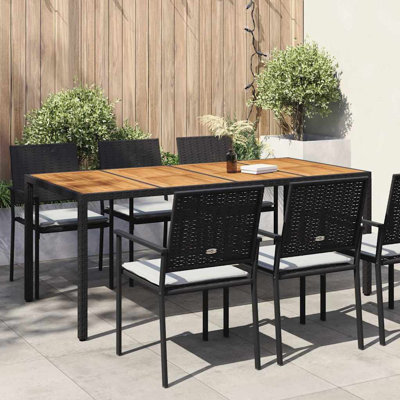 Wicker Outdoor Dining Table , cm W 90cm cm D