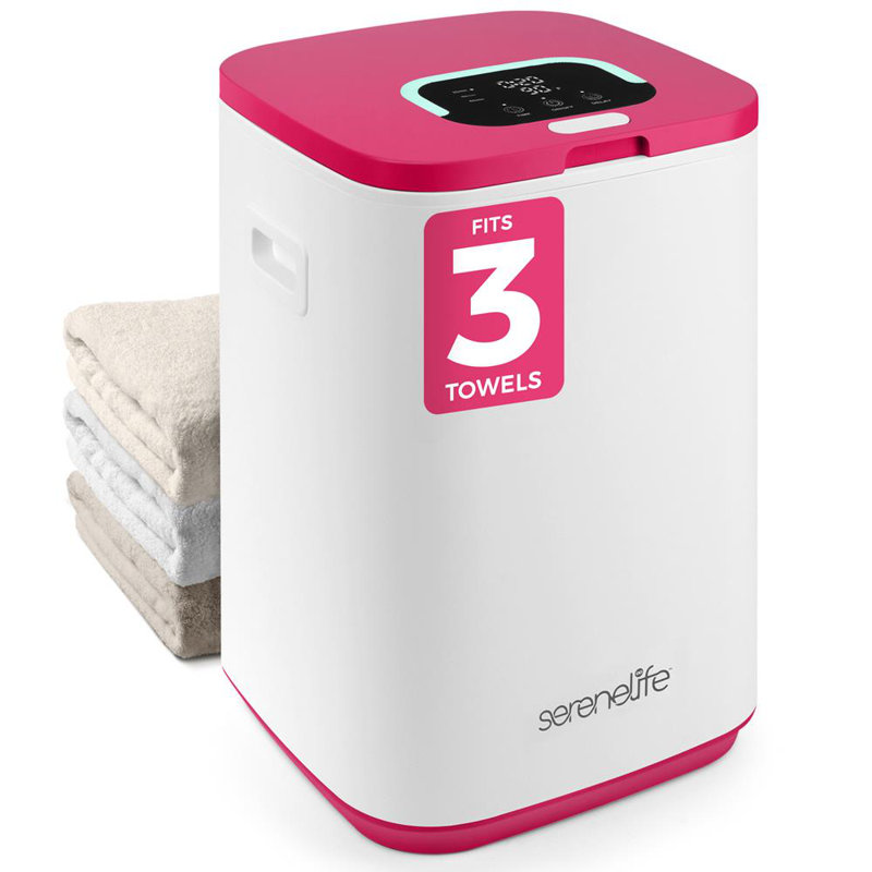 Seau à serviette - chauffe-serviettes d'une capacité de 23 L avec fonction minuterie, peut accueillir jusqu'à deux serviettes surdimensionnées pour la salle de bain 