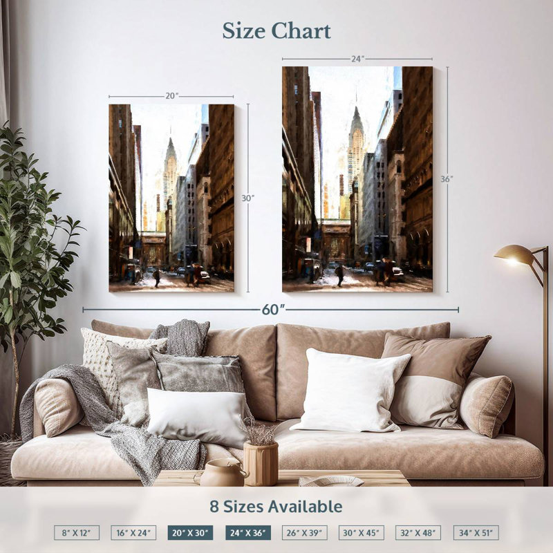 Aime New York Architecture I, H 36 po x l 24 po