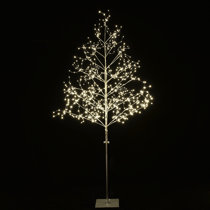 7' Lighted Birch Tree with 280-LED Warm Lights, Steady or Twinkle Func –  Harvest of Barnstable