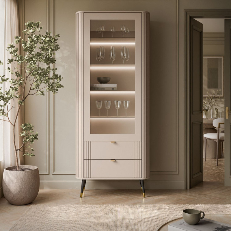 78 cm W Display Cabinet with Lighting