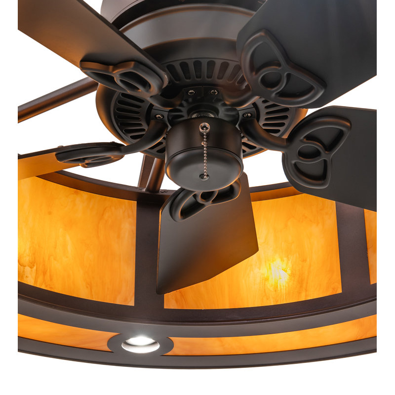 46" Wide Sargent Chandel-Air, Amber, 17.25" H x 46" W x 46" D