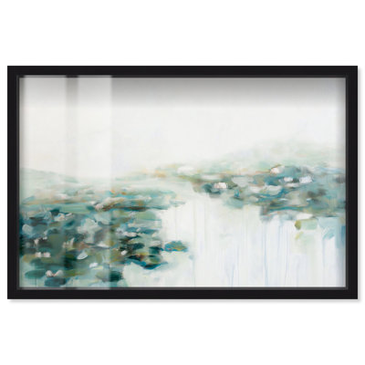Lumina Aquatica, boîte aux ombres, art minimaliste par Art Remedy
