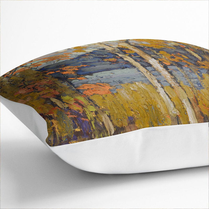 Algonquin in October Scatter Cushion, White, 55cm H x 55cm W x 20cm D