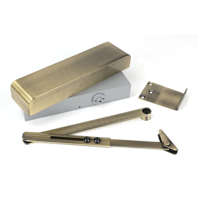 Door Closer & Cover Accessory, Aged Brass