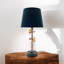 Antique-Gold Metal Table Lamp, Hand-Finished Craftsmanship, Elegant Accent Lighting for Living Room, Bedroom or Office