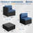 8-Person Outdoor Sectional Seating Group with Cushions-259295799-259295800