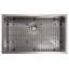 DuraSnow® ZLINE 30" Meribel Undermount Single Bowl Fingerprint Resistant Stainless Steel Kitchen Sink with Bottom Grid
