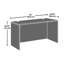 Bureau 60 po x 24 po, finition rouge-133453729