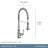 Moen Weymouth Pre-Rinse Spring Pull-Down Single Handle Kitchen Faucet-49918761-113400301