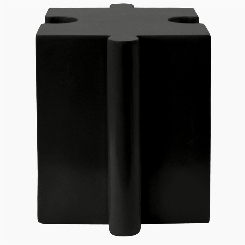 Table d'appoint casse-tête, table modulaire à bord concave MGO, Noir