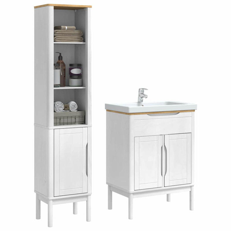 Bathroom Furniture Suite, White