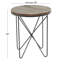 Table de bout en bois massif de 22,1 po de hauteur