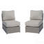 Chaise de patio entièrement assemblée avec coussins
