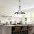 8-light Dimmable Industrial Chandelier