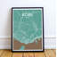 Kobe City Map - Unframed Graphic Art Print on Paper-1391455279-1442492414